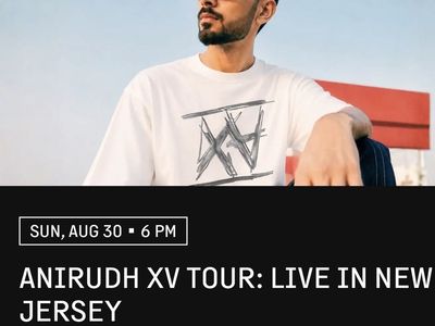 Anirudh Concert Tickets - Trenton, NJ