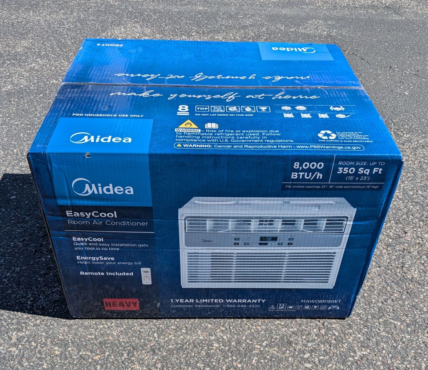 NEW Midea Easy Cool 8,000 BTU Air Conditioner