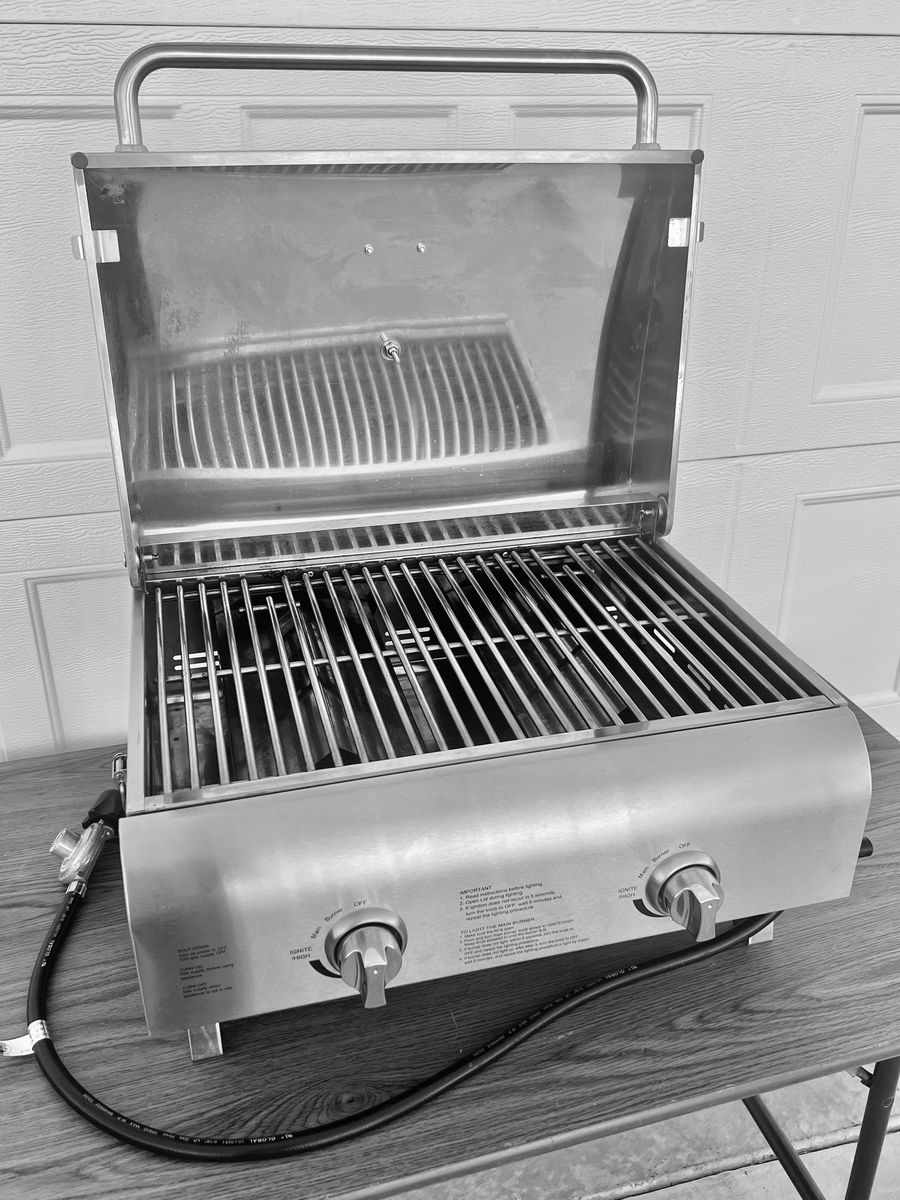 Cuisinant Stainless Steel 2 Burner 20,000 BTU Portable Grill