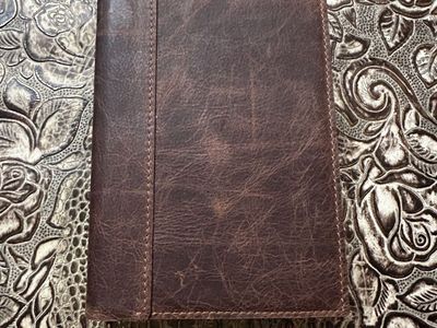 Handcrafted Leather Book of Mormon triple