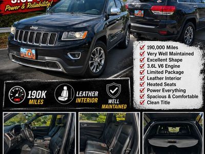 2015 Jeep Grand Cherokee Limited 3.6L V6 - 190K Miles, Leather, Well-Maintained SUV