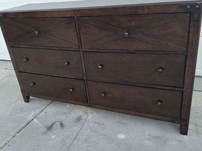 pine wood 6 drawers cordova dresser