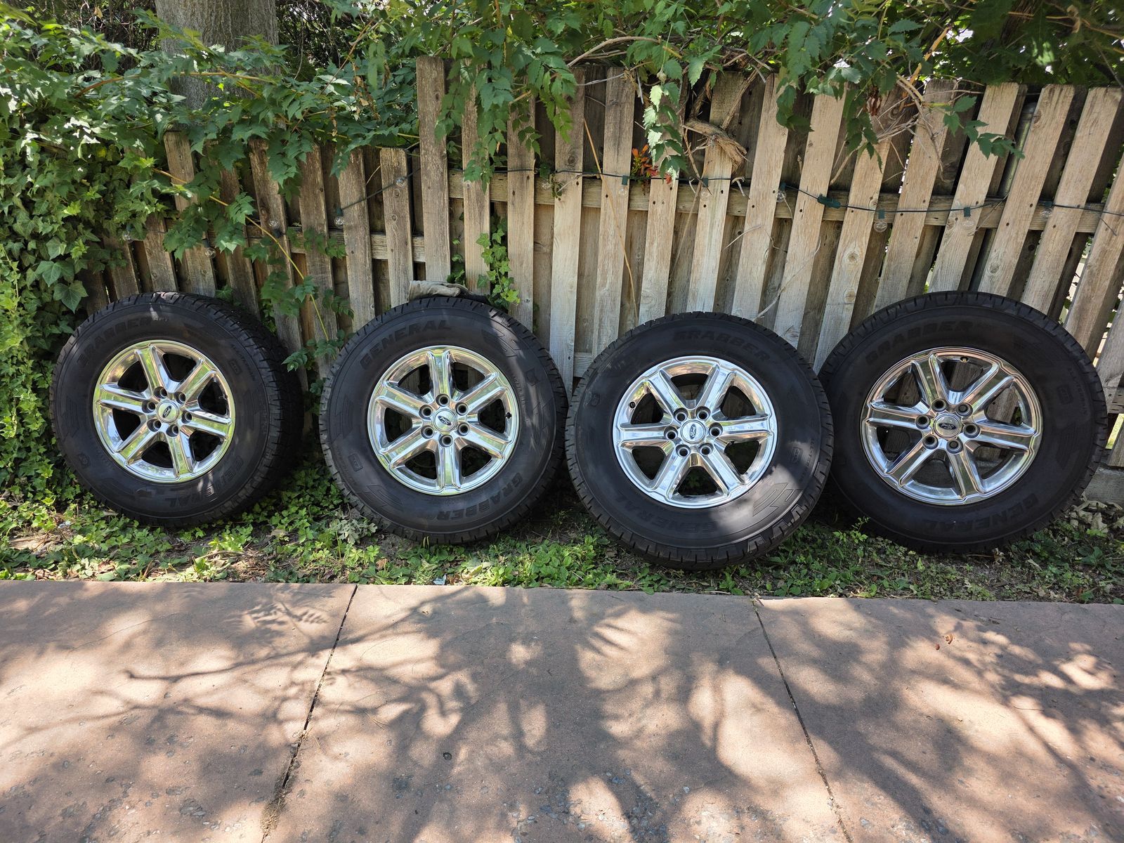 2025 FORD F150 CHROME 18 INCH WHEELS AND TIRES