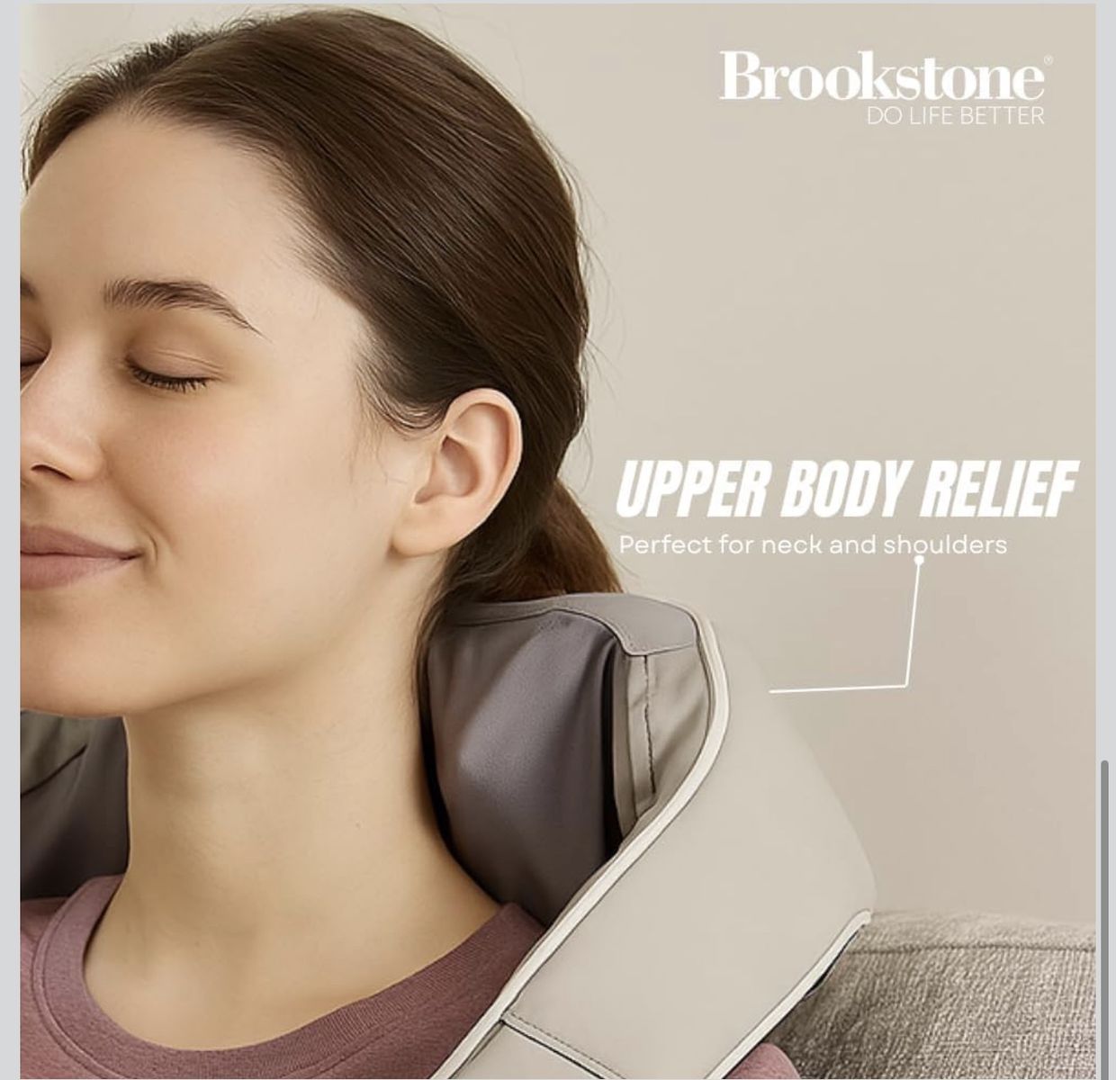 Brookstone Do Life Better Neck & Shoulder Massager - Upper Body Relief