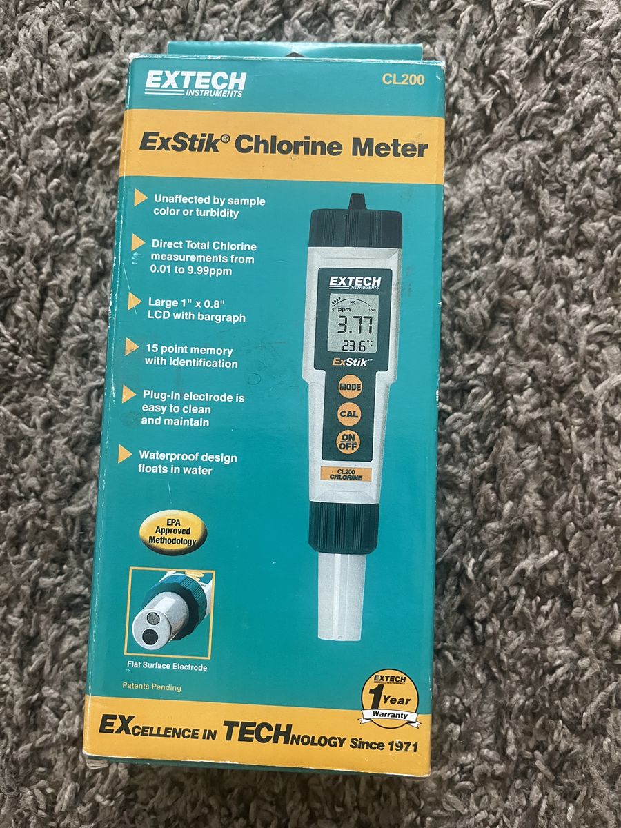 EXTECH ExStick CL200 Electronic Chlorine Meter