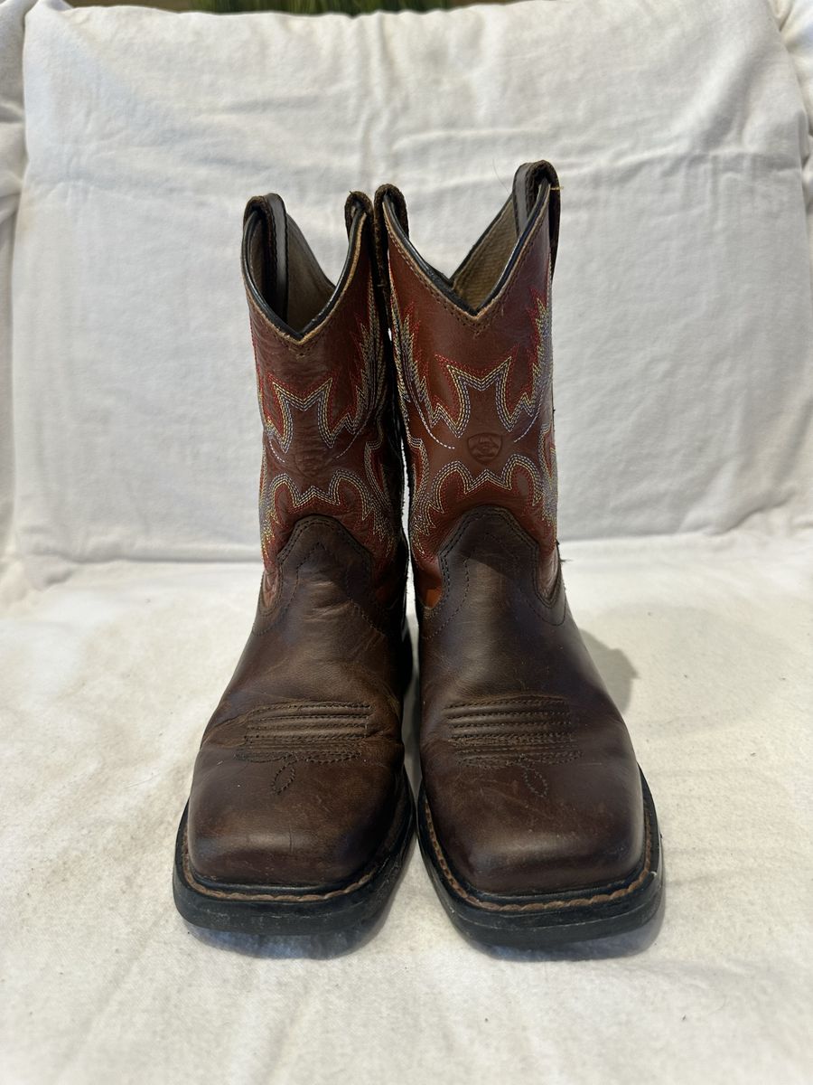 Ariat toddler size 12.5 Brown/rust leather western boots