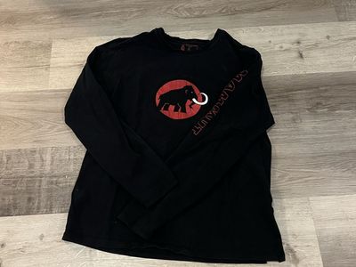 Mammut Black Long Sleeve Shirt Men's XL Graphic Logo