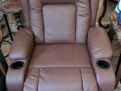 Power recliner that helps you get out with heat &