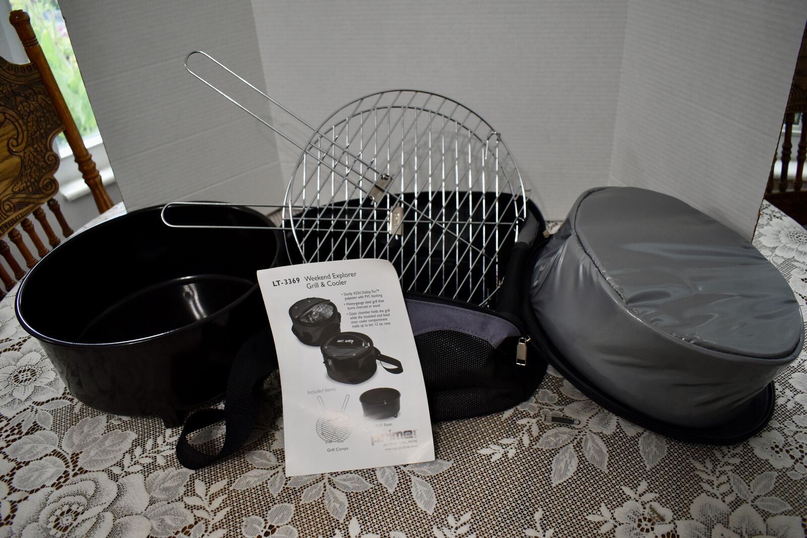 Prime Weekend Explorer Grill And Cooler Bag- Great For Camping / Hiking- In New Condition