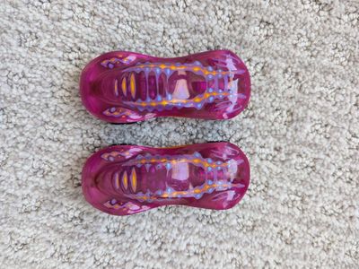 (2) Hot Wheels Pink Clear Speeders