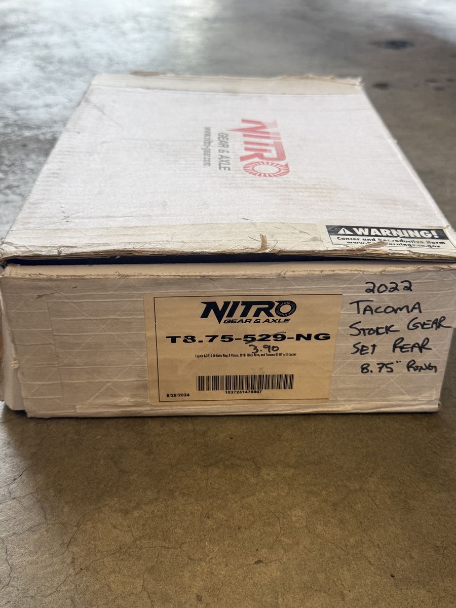 Used Nitro Gear & Axle T8.75-390-NG 8.75" Ring & Pinion Gear Set for 2022 Toyota Tacoma