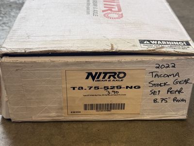 Used Nitro Gear & Axle T8.75-390-NG 8.75" Ring & Pinion Gear Set for 2022 Toyota Tacoma