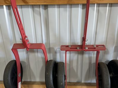Snowmobile dolly wheels