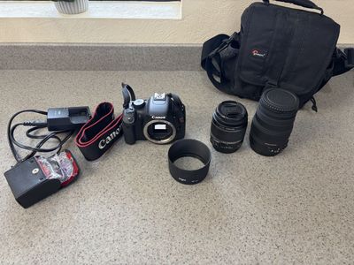 Canon EOS Rebel T2i 18MP DSLR Camera With Accessories