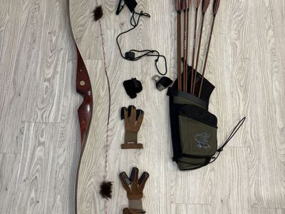 Bear Grizzly Recurve Bow 50# with accessories
