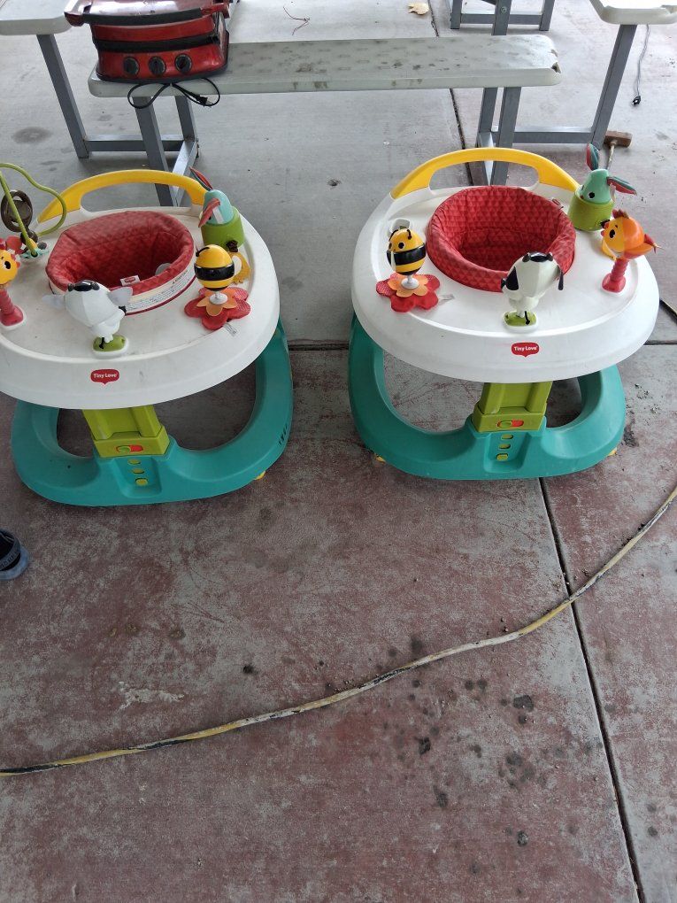 Tiny Love Meadow Days Here I Grow 4-in-1 Baby Walkers Activity Centers - Set of 2.