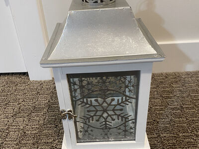 Pier One Silver Snowflake Lantern