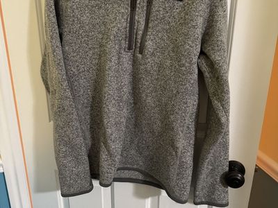 Grey Patagonia Zip Up Sweater