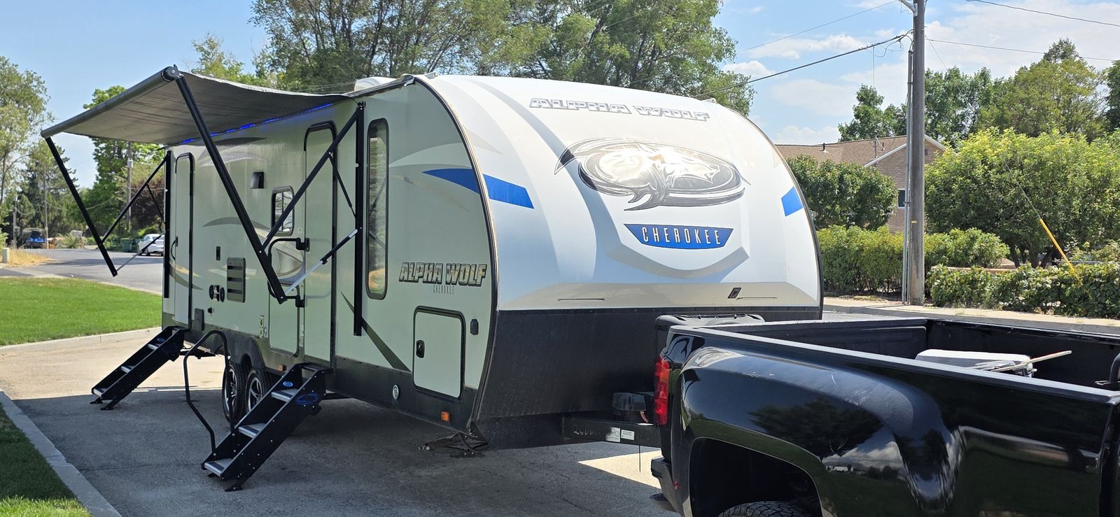 2020 Forest River Alpha Wolf 31' Bunkhouse | Large Slide | Sleeps 8