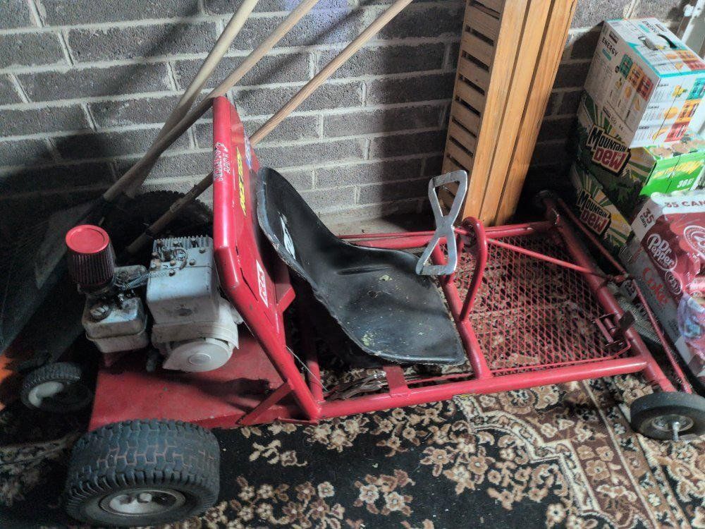 Red Go Kart with Engine - Used