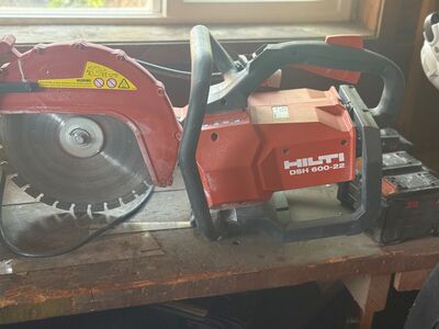 HILTI DSH 600-22 ATC 12" BATTERY-POWERED CUT-OFF SAW concrete/masonry/metal Cordless / Two 22 Nuron