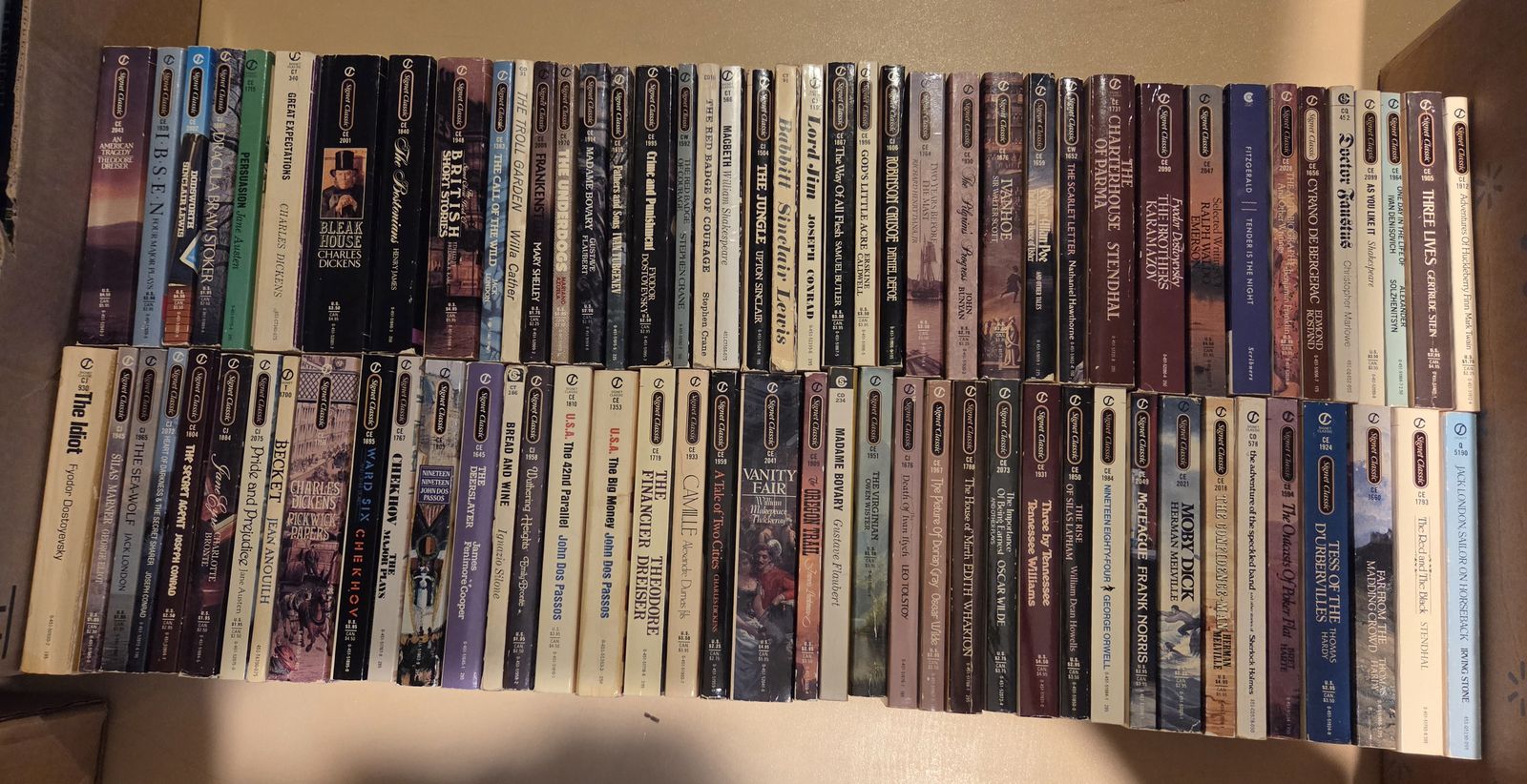 Vintage Signet Classic 80 Book Collection