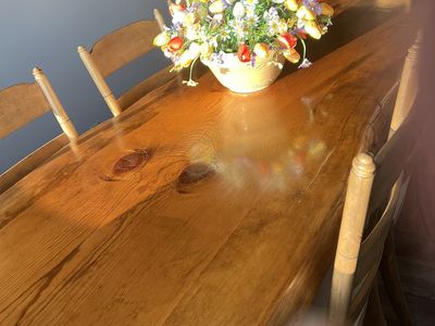 Rustic dinning room table