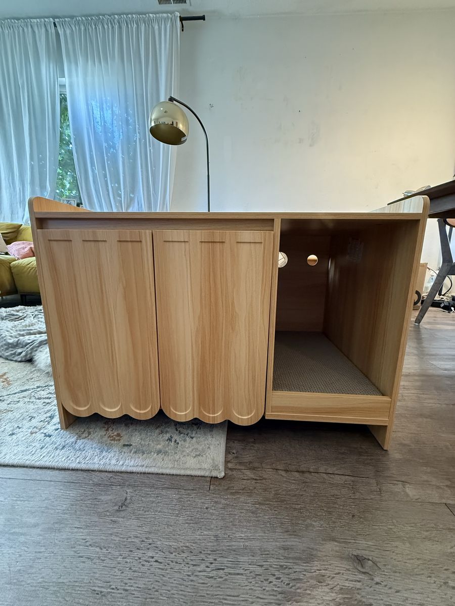Hidden Litter Box Cabinet