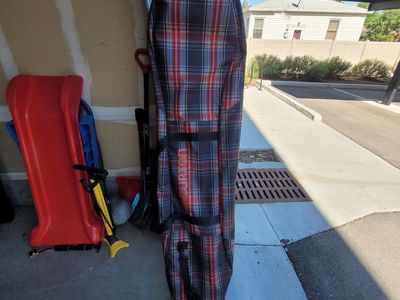 Burton snowboard bag, Capita Horrorscope, Salomon bindings
