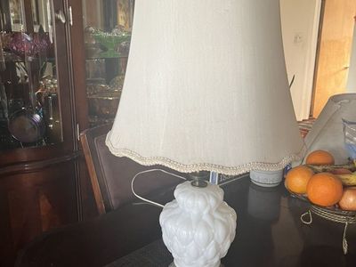 Collectible Milk Glass Lamp