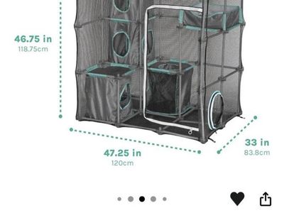 Kitty City Outdoor Catio Furniture and Play Kits for Cats, Outdoor Mega Kit