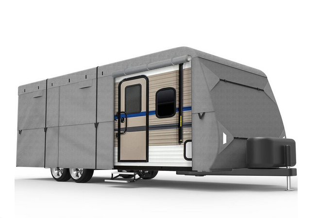 Travel Trailer Cover, Leader Accessories Model 148964 for 31.7’ – 34’ trailer