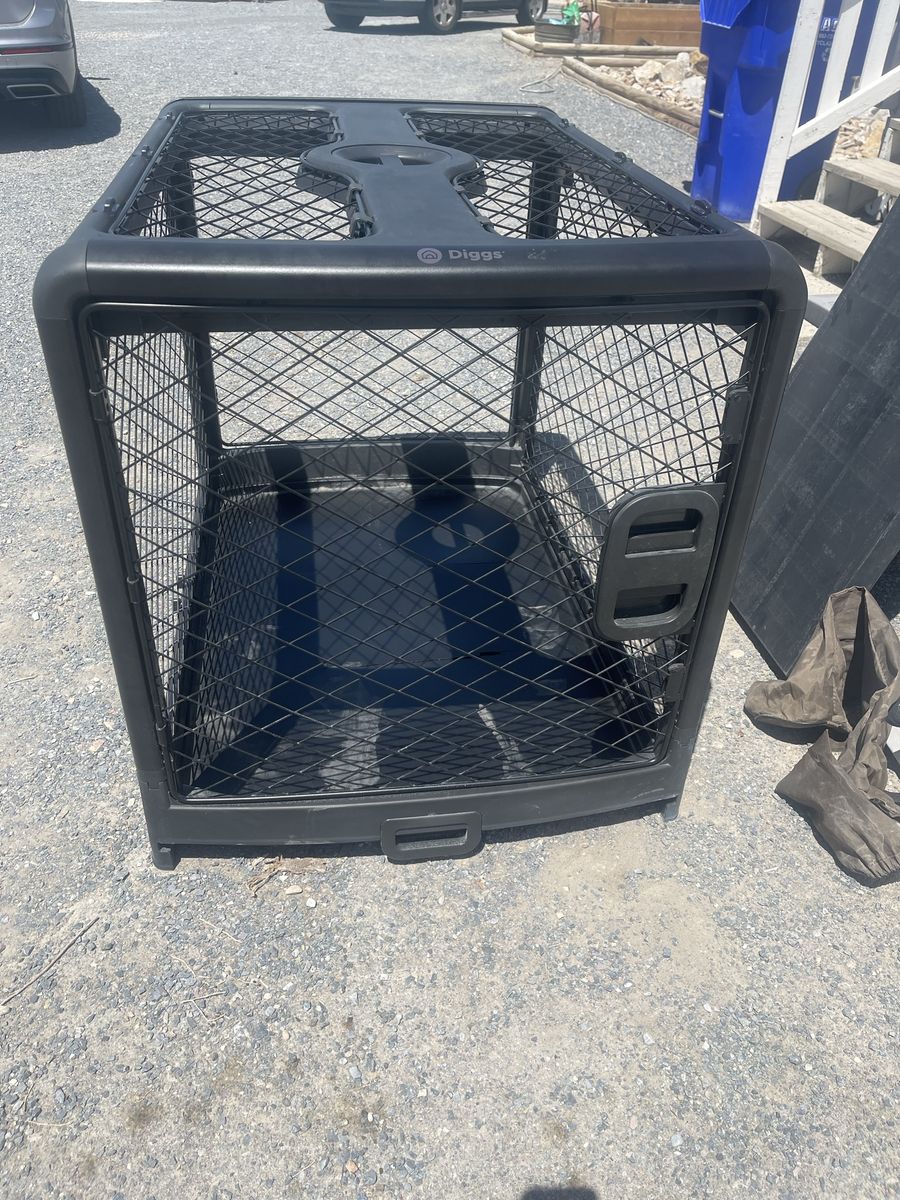 Diggs Revol Collapsible Dog Crate - Black large