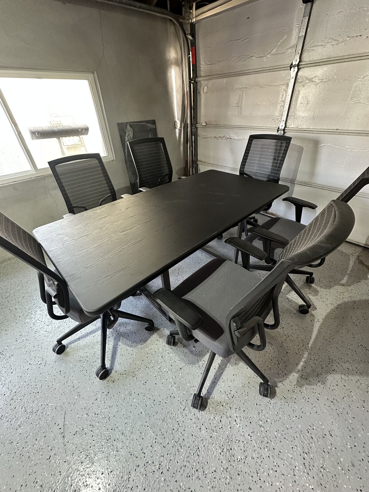 Conference Table 6x3ft w/ sitonit chairs