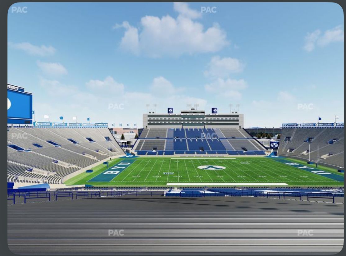 BYU Utah Tech tickets right next to student section