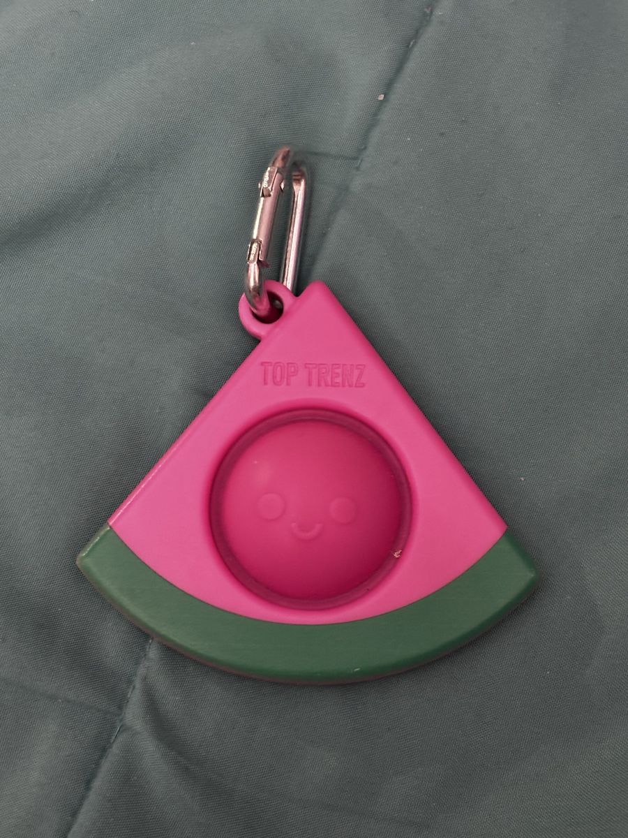 Top Trenz Watermelon Pop It Fidget Toy Keychain