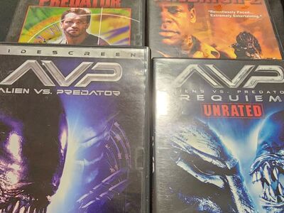 Predator & Alien vs Predator movies (DvD)