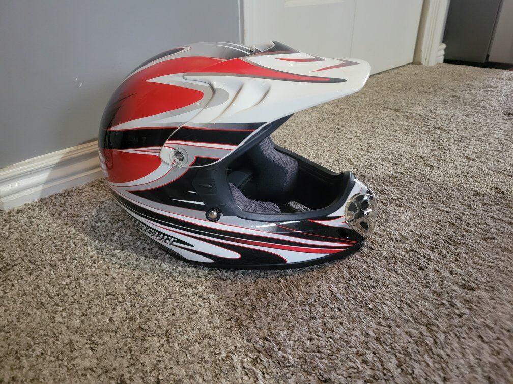 used once motorcycle helmet, medium