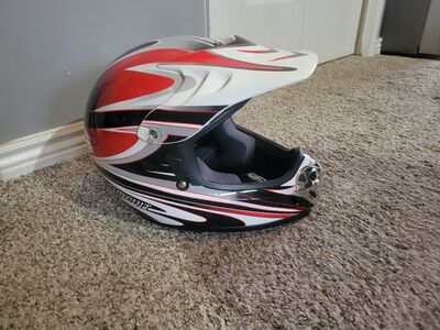 used once motorcycle helmet, medium