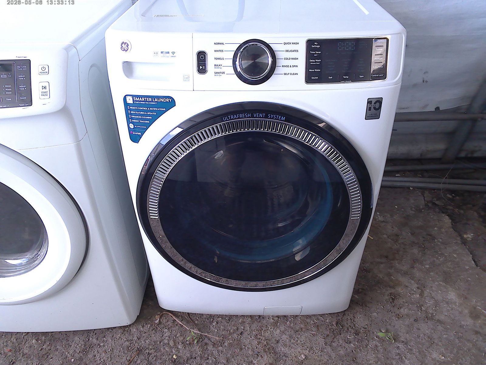 GE front load washers