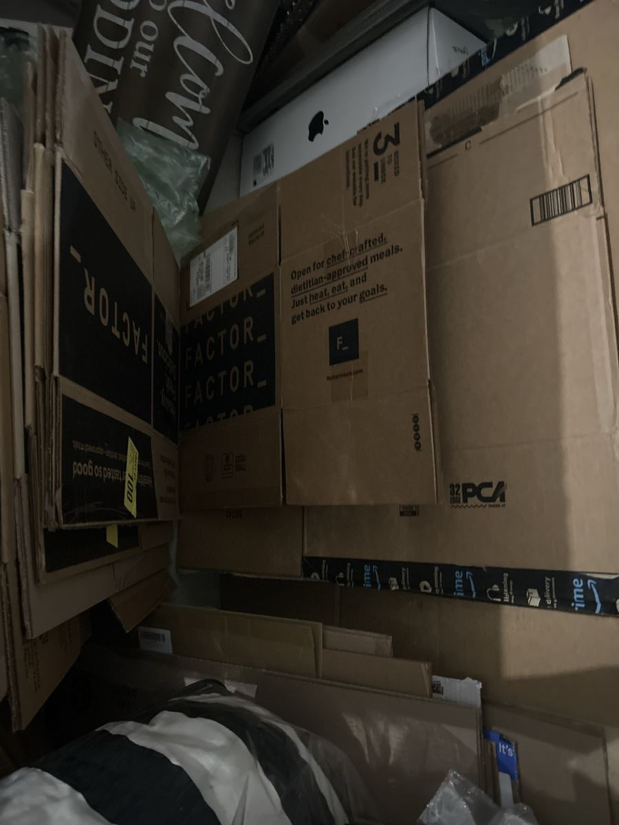 20- Moving boxes cardboard boxes
