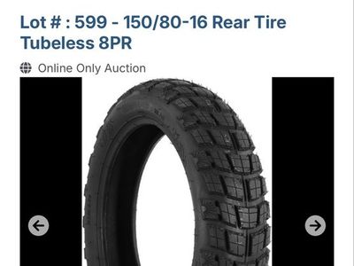 WEIYINGS 150/80-16 8PR Tubeless Rear Motorcycle Tire - Enhanced Grip & Drainage
