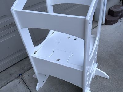 Little Partners The Learning Tower Adjustable Kids Step Stool - White