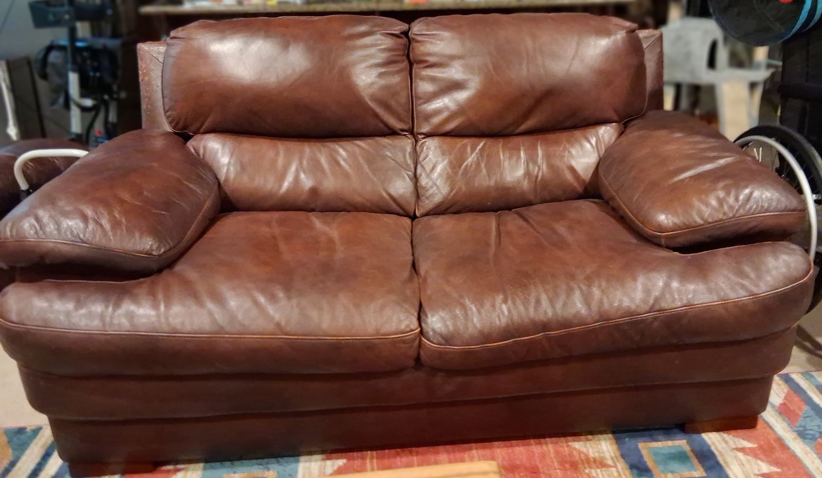 Red Baron Leather, 4 Piece living room set