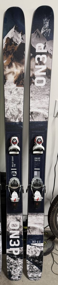 On3p Billy Goat 118 186 2025/26 - flat ski pivots are extra cost