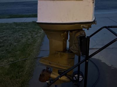 1972 Johnson 65 Horsepower Outboard boat motor!