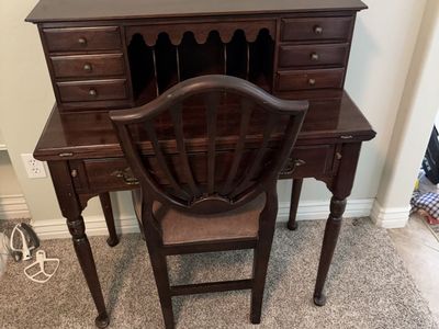 Vintage Ethan Allen Drop front Desk