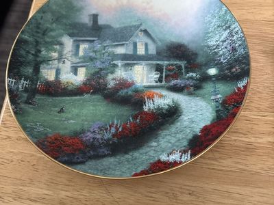 Thomas Kinkade Home Sweet Home Collector Plate Edwin M Knowles China Co