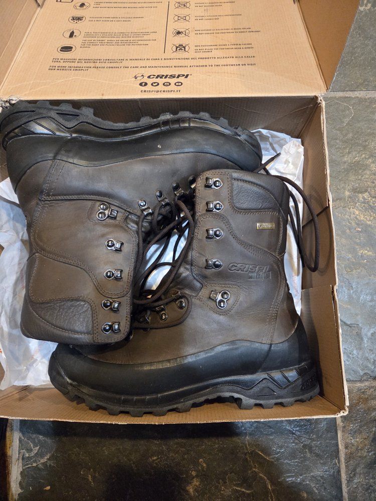 Crispi Summit GTX Hunting Boots - Men's Brown Leather, Vibram Sole, GORE-TEX 9.5 ee Men's size