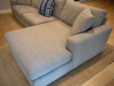 Room & Board Metro Two-Piece Sectional (120") w/ Right-Arm Chaise (Wirecutter Pick!)